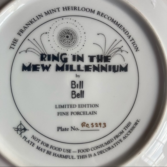 Franklin Mint Limited edition heirloom new year cat plate - Picture 3 of 8